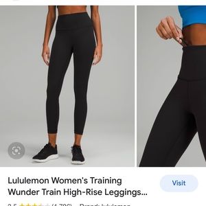 Lululemon Wunder Train Leggings